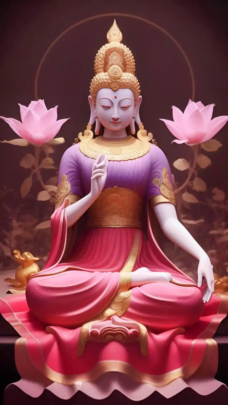 佛菩萨壁纸图.在摩诃萨的世界里,佛法是一种精神,是一种信仰, - 抖音