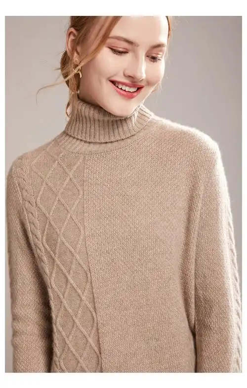 款式套头图案纯色风格甜美毛衫工艺针织毛种类纯毛类纱线种类羊绒毛线