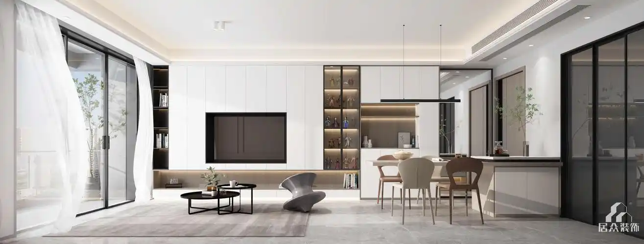 星河天地89平方米现代简约风格装修效果图