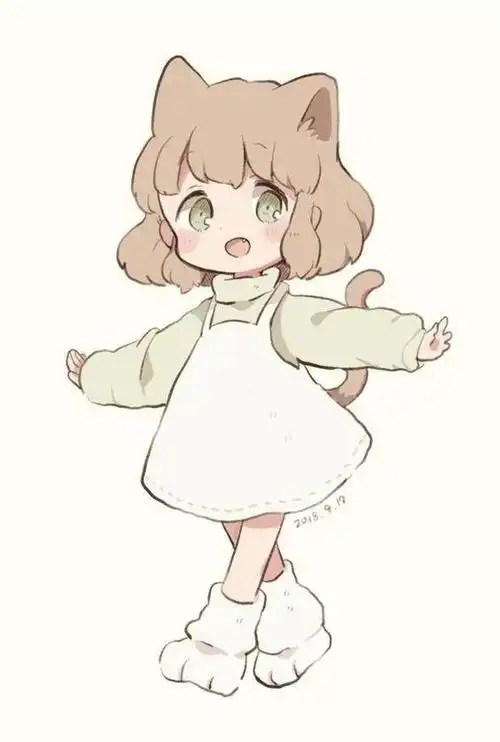 「插画素材」q版角色怎么画?萌爆表的q版角色线稿,马上收下!