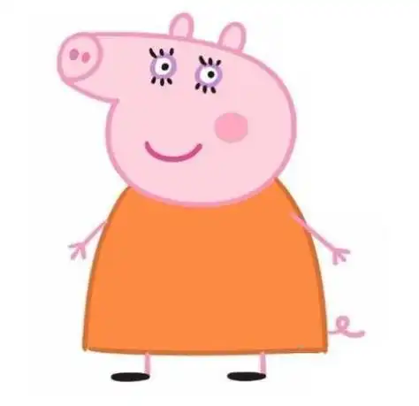 小猪佩奇的妈妈简笔画大