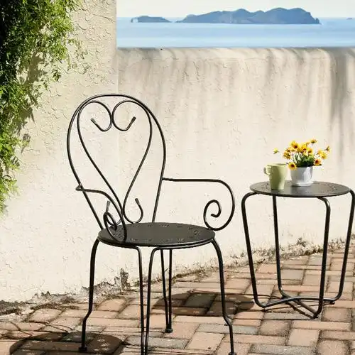 铁椅子户外定制 庭院花园酒店阳台休闲金属家具简约北欧创意复古图片