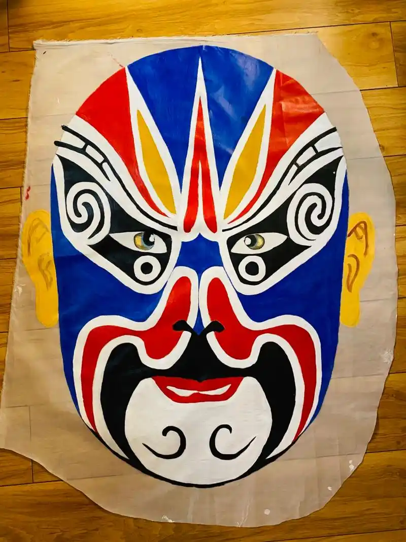 京剧脸谱之蓝脸的窦尔敦2021年10月12日