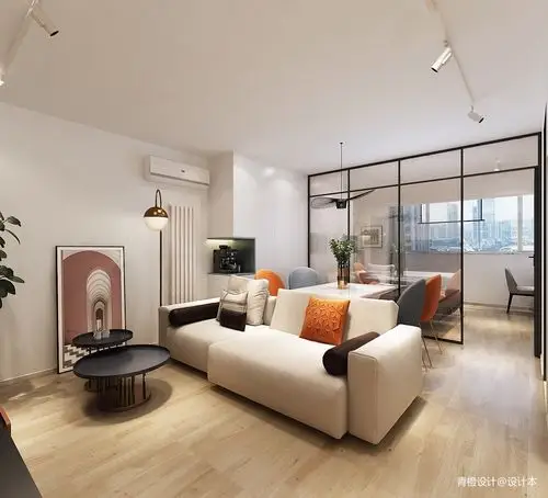 开间一居室大变身一居现代简约家装装修案例效果图