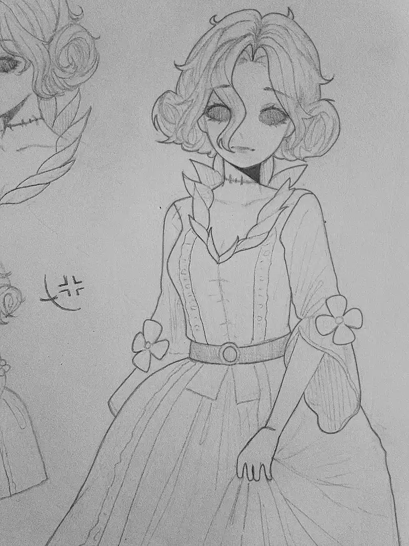 红夫人 #铅笔稿 晚安 - 抖音