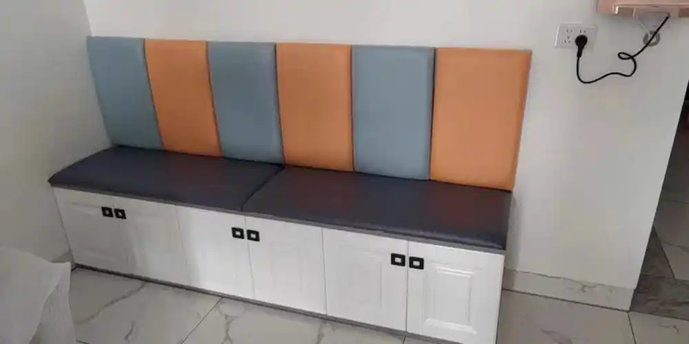 这个餐厅卡座软包爱了