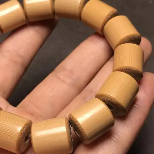 湘宅一生手工打磨1314老玉竹手串实心竹手串文艺竹子手串