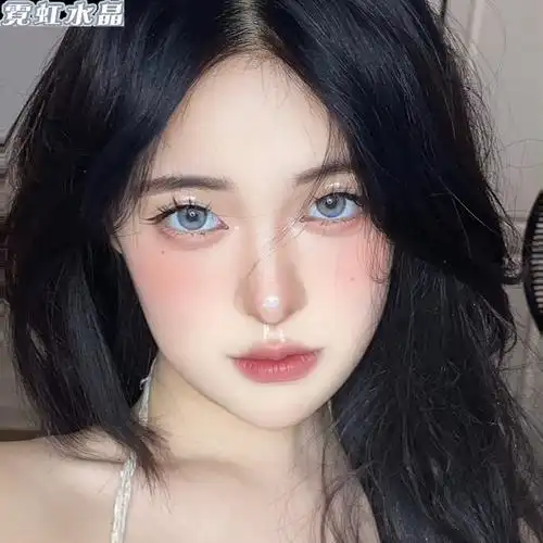 cococon七彩混血显色美瞳漫画眼黄金猎手隐形眼镜年抛tu 灰你莫属 0