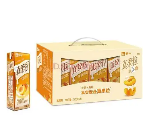 蒙牛 真果粒牛奶(黄桃)250ml*12 整箱装 29.9元(平时售价45元)