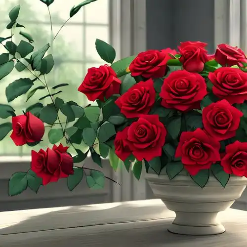 玫瑰花头像清新淡雅