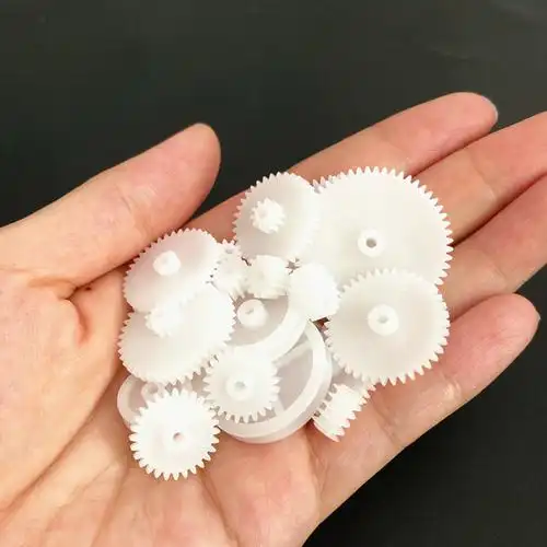 齿轮配件玩具马达主轴伞齿车模型塑料多种规格齿轮