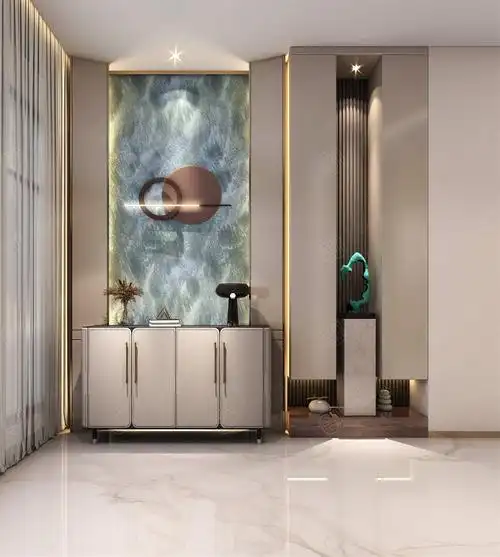 轻奢装修玄关效果图