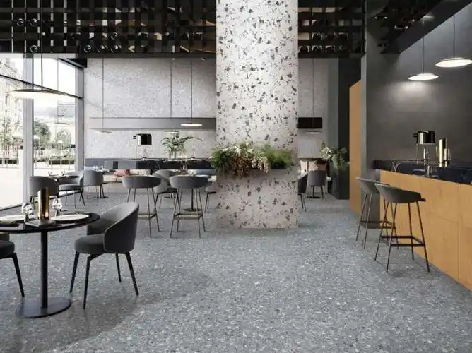 设计师的同款极简的水磨石演绎高级感的空间美学