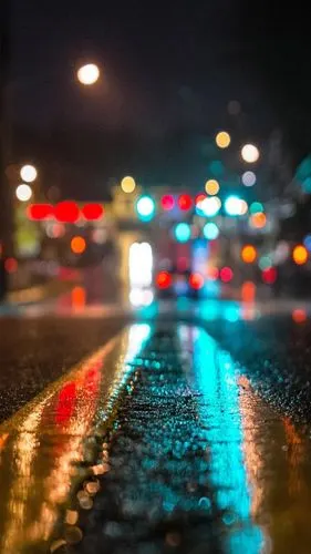 道路,霓虹灯,炫彩,风景,手机壁纸,锁屏壁纸城市城景 手机锁屏壁纸