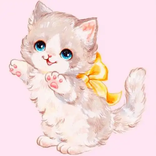 水彩画分享一组可爱治愈风小动物临摹素材