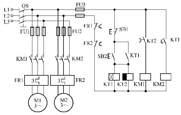 电动机延时开机的间歇运行电路