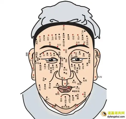 男人痣相图解好坏吉凶介绍