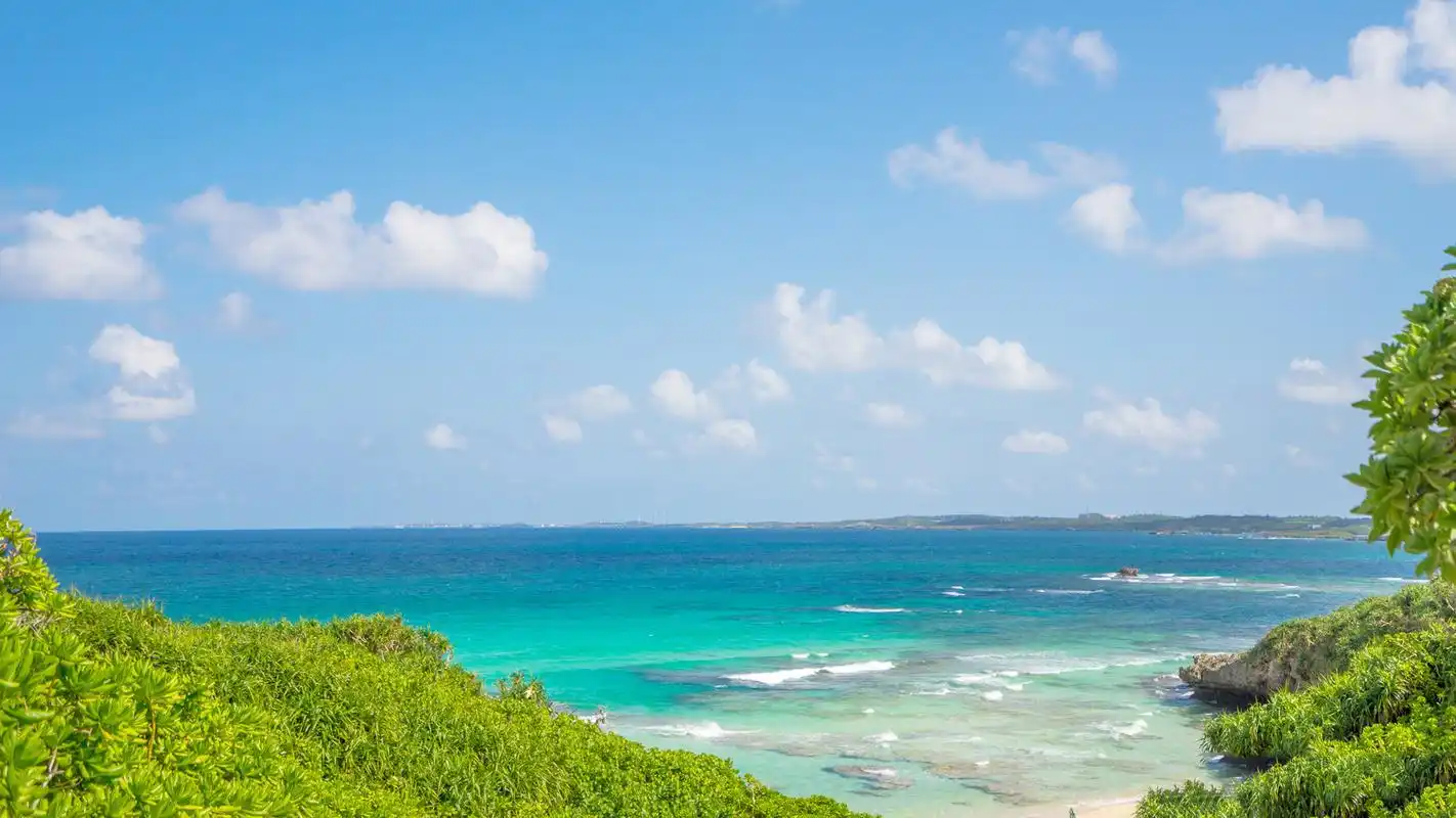 蓝色大海优美自然风光高清图片壁纸-风景壁纸-手机壁纸下载-美桌网