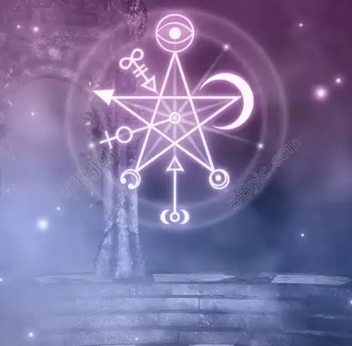 神秘发光魔法阵背景素材