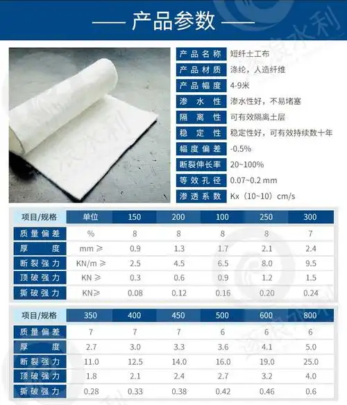 短纤土工布_防汛河道治理材料