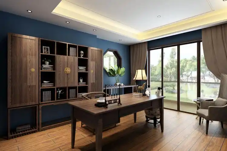 现代 中式 书房图片来自成都市华达装饰在麓山国际的分享