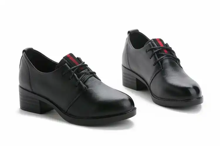 康娇单鞋2018春秋季新款女鞋子包邮漆皮鞋金属英伦风圆头皮鞋1203_9折