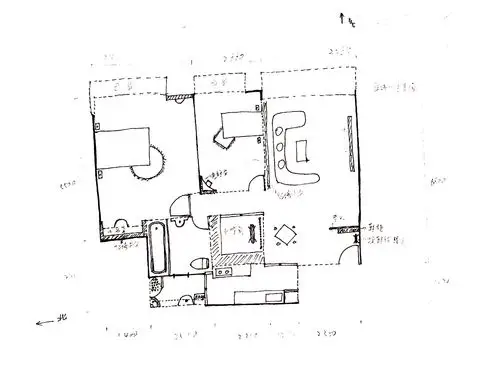 手绘户型图草图,手绘户型图,手绘平面户型图_大山谷图库