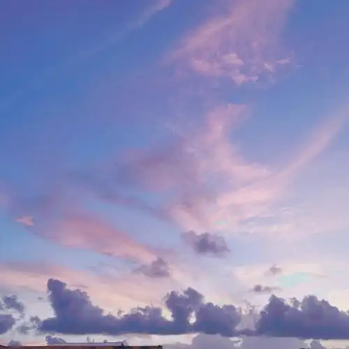 晚霞铺满天空风把思念吹向你