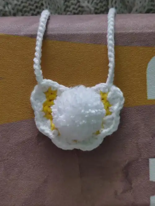 迷你钩针口水兜附图解