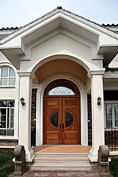 别墅正门图片_图片大全