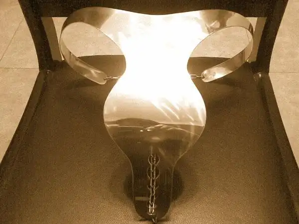 这种铁裤衩即为古代女子的贞洁带.