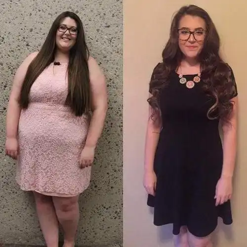 减肥成功人们的前后差异对比照