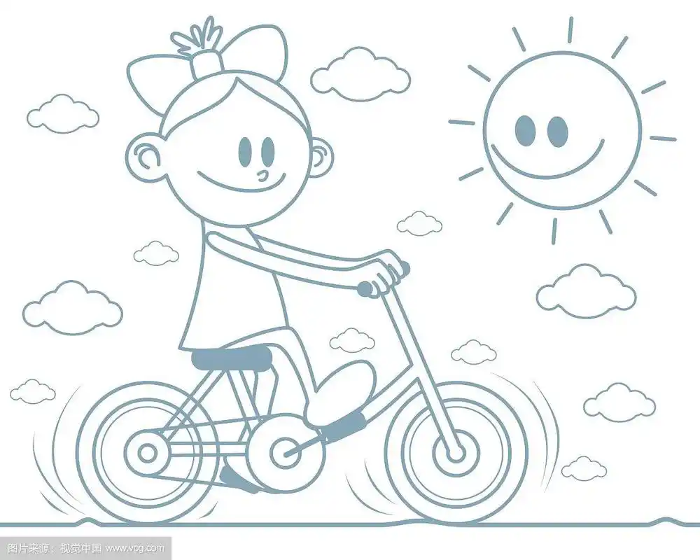 骑自行车的女孩