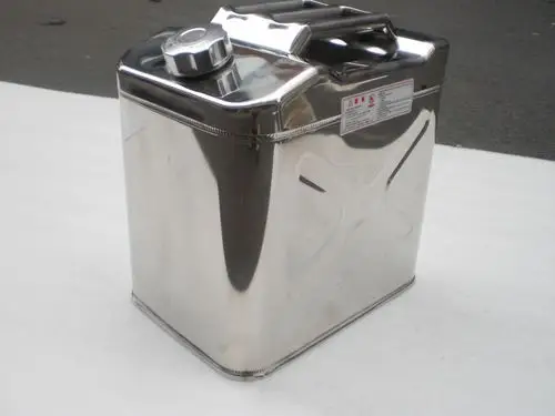 鼎升 不锈钢汽车备用油箱 柴油桶食用油桶20升汽车备用油桶