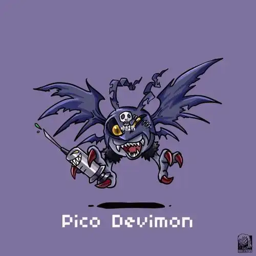 画画的日常#笔记灵感 #创意插画 #插画 #数码暴龙 #数码宝贝 #恶魔兽