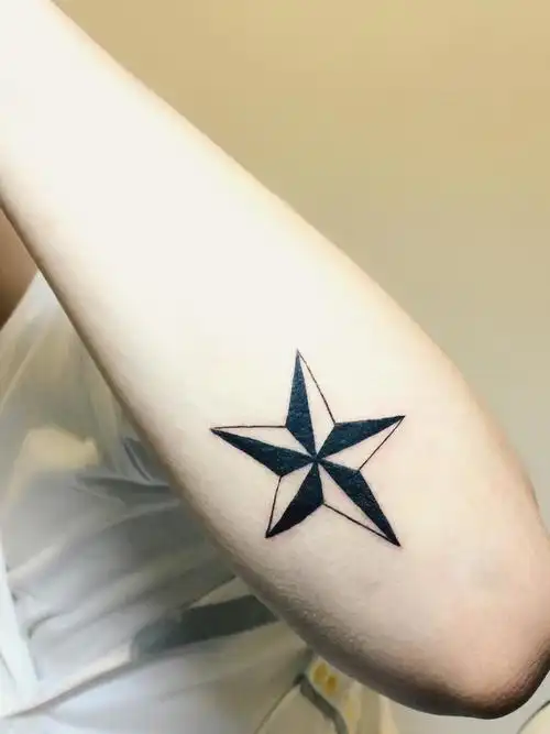 五角星_纹身图案手稿图片_杨骁的纹身作品集