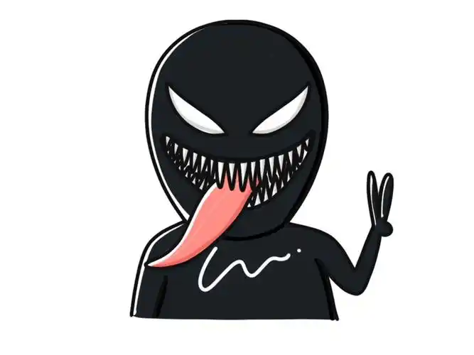 毒液简笔画画法步骤