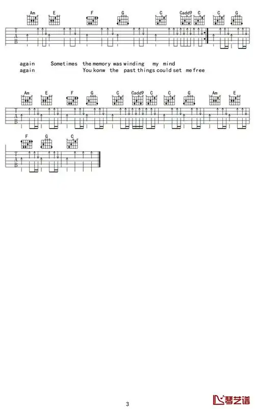 sayitagain吉他谱盘尼西林乐队与过去和解对世界温柔