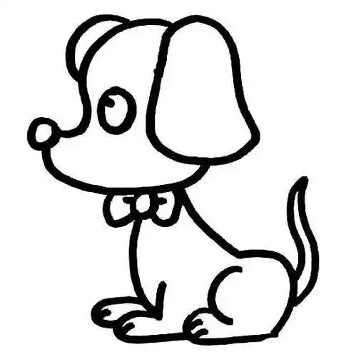 简笔小狗狗怎么画如何画小狗简笔画步骤