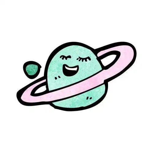 快乐星球,向量,在白色背景上的快乐卡通星球