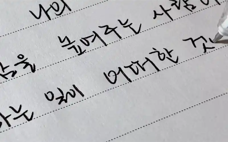 韩语手写 | 理想型