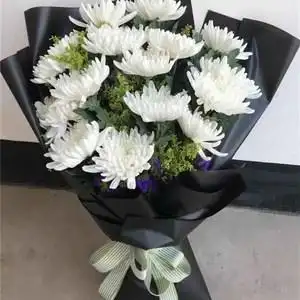 死人花圈祭e奠用品老人过世鲜花白菊北京市m房山区窦店石楼镇长阳