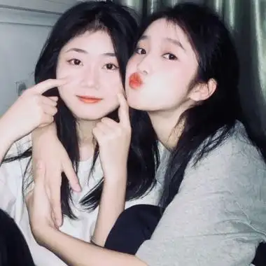 沫兮真人唯美ins一对两张闺蜜头像
