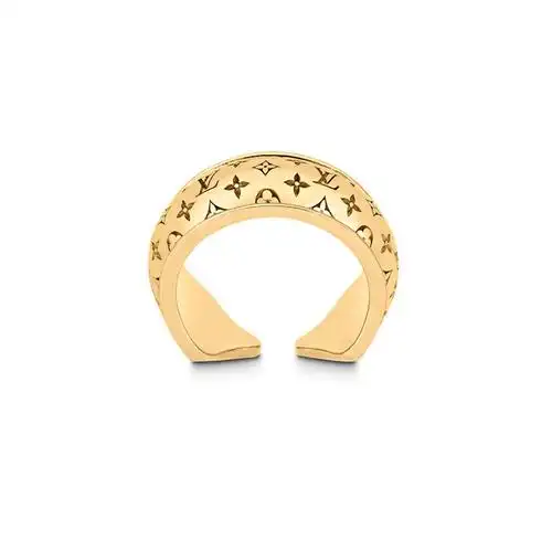 路易威登lv nanogram sweet dreams老花开口戒指礼物 m69603玫瑰金s码