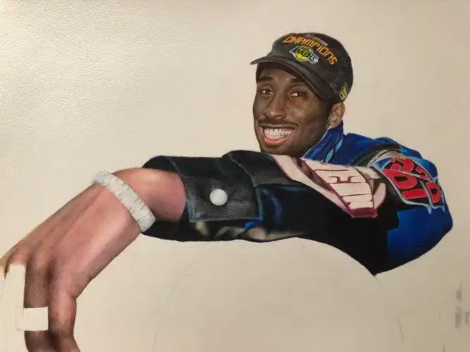 彩铅作品-科比·布莱恩特|纯艺术|绘画|阿甘stu_原创作品-站酷zcool