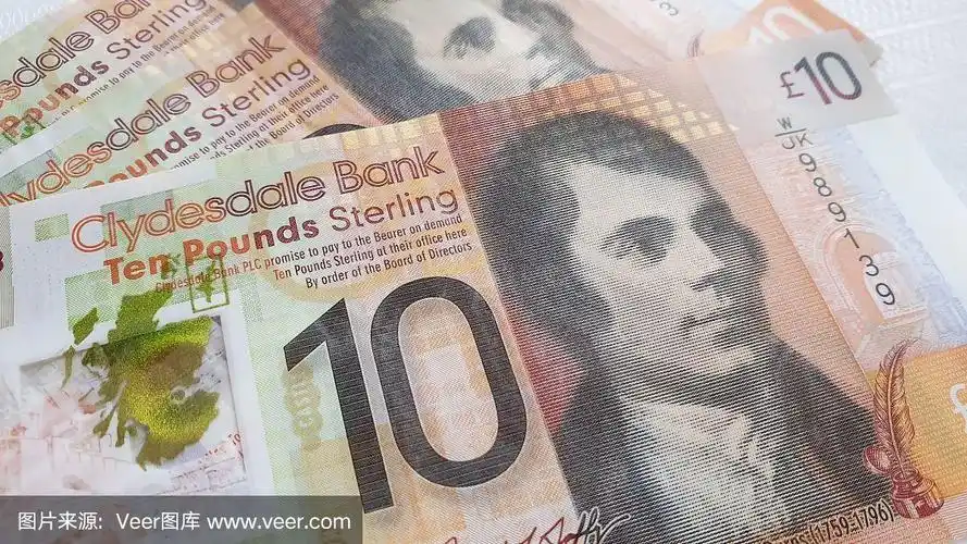 克莱兹代尔银行苏格兰10英镑纸币,上面有罗伯特·伯恩斯的肖像