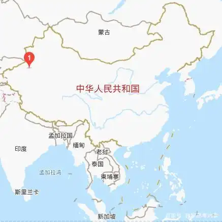 图中红圈1是塔里木大学的位置