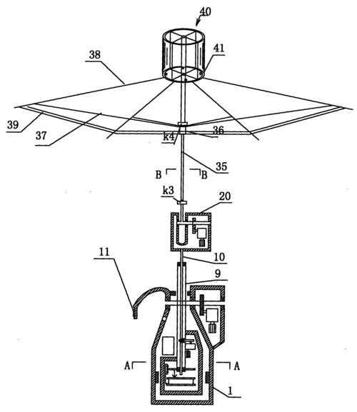身背式全自动电子追日伞专利_专利申请于2009-10-27_专利查询 - 天眼