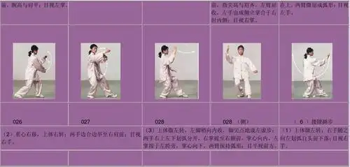 42式太极拳拳谱动作图