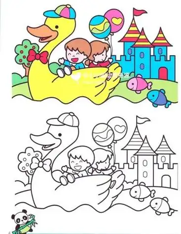 幼儿园简笔画大班幼儿园简笔画大班涂色